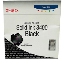 New Genuine Xerox Black 8400 Solid Ink Cartridges 108R00604 Box