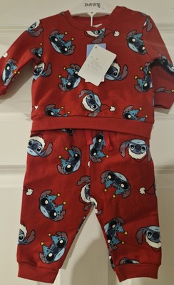 Matalan Disney Stitch Baumwolle Jogging Set Brandneu mit Etikett Alter 0-1 Monate 