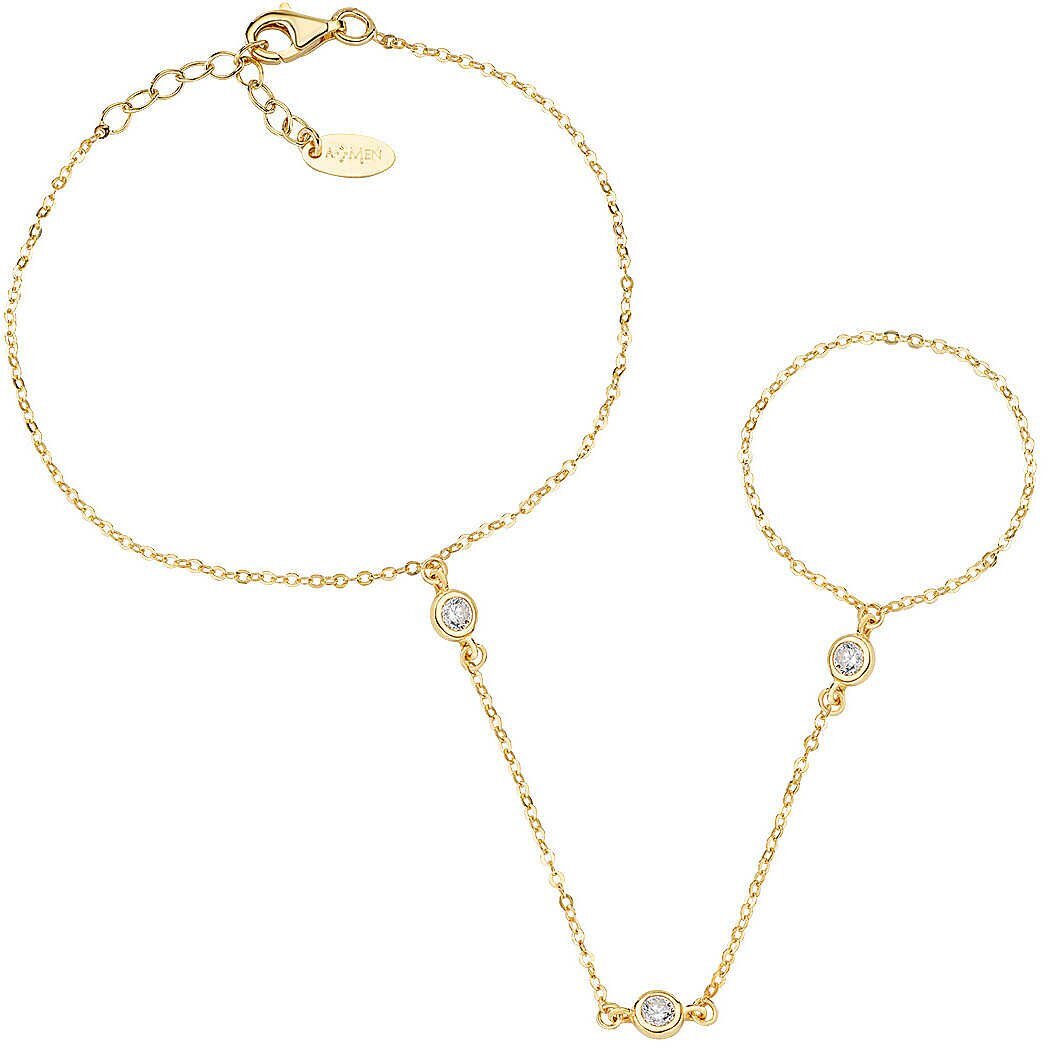 AMEN Womens Bracelet BAMAGBZ3 925% Silver Golden