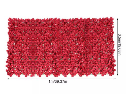 Artificial Petal Garden Fence Roll Fake Flower Privacy Screen Balcony Wall Cover - Picture 1 of 3