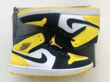 Jordan 1 Mid Yellow Toe Footasylum Exclusive UK 10.5 BNIB | 100% Authentic