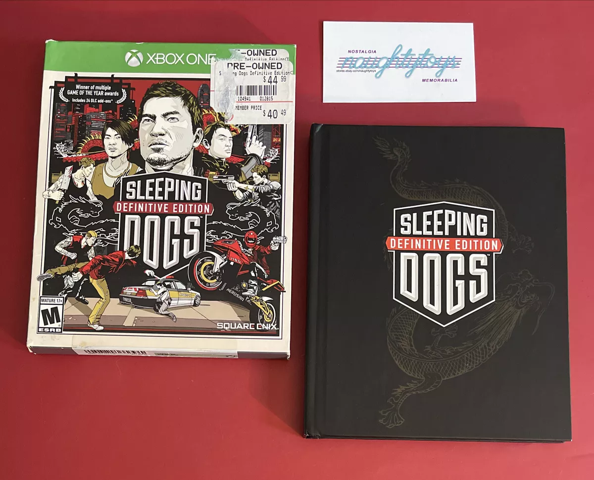 Sleeping Dogs Definitive Edition CIB Xbox One Artbook w/Slipcover COMPLETE