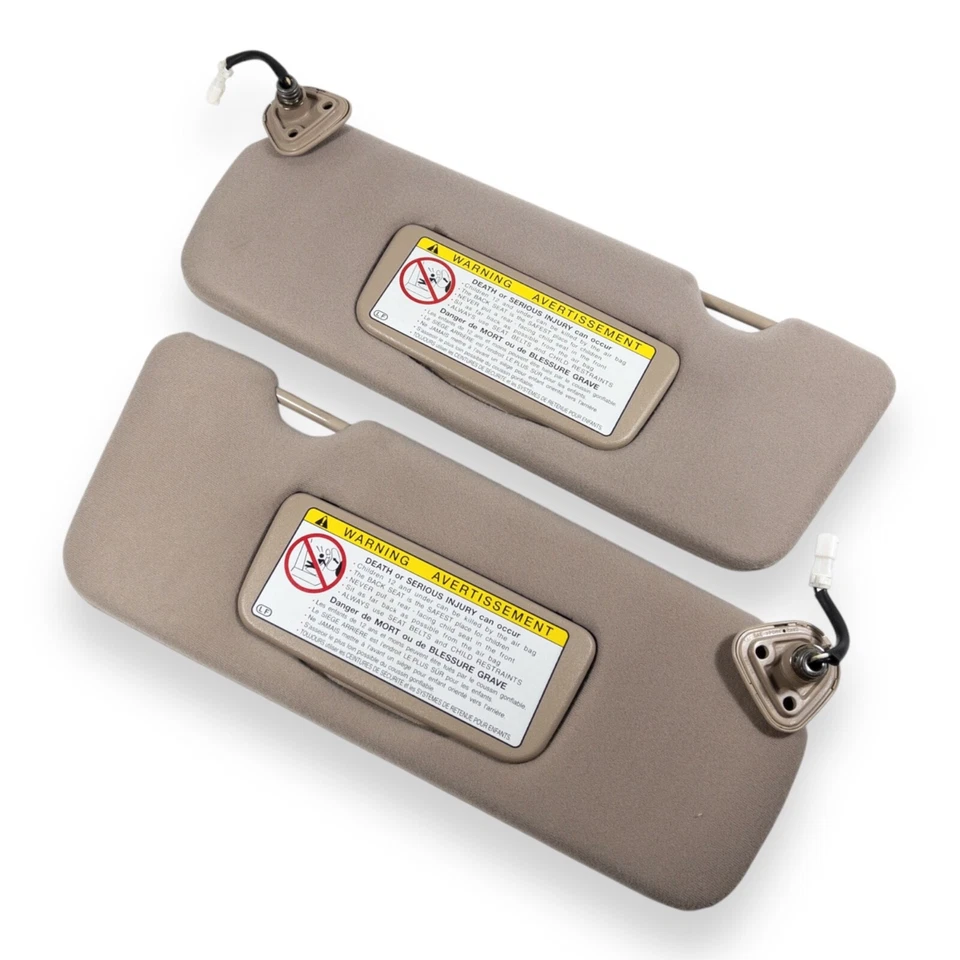 Par de parasoles laterales para conductor y pasajero Lexus ES300 1999-2001 marrón claro Foto 3 de 4