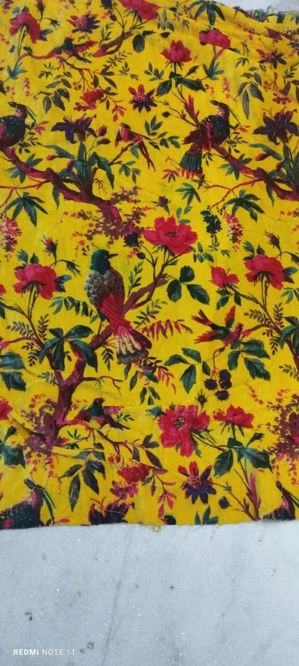 Yellow SunShine Cotton Velvet fabric Sewing Dress, Sofa, Curtain Cloth HomeDecor - Image 2 of 4