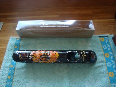 Finecraft Weinflaschenhalter australische Aborigines Kunst handbemalt ausbalancieren
