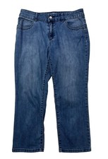 Chico s Platinum Denim 0.5 Womens US Size 6 Ultimate Fit Capri Jeans