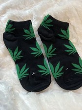 Woman Marijuana Leaf/Hemp/Adult Fun Low Cut Socks. New. 2 Pair Free Shipping