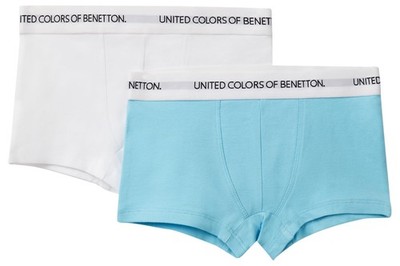 United Colors of Benetton 2er Set Boxershorts blau 120