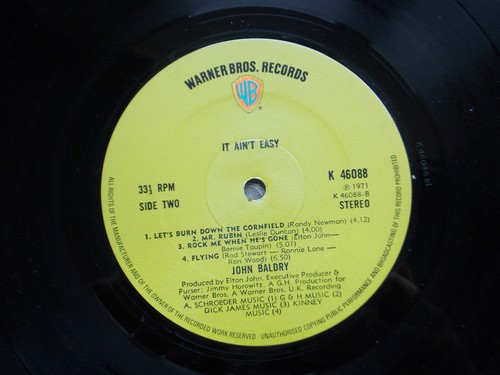 JOHN BALDRY IT AIN'T EASY 12# VINYL K46088 1971 - Picture 3 of 4