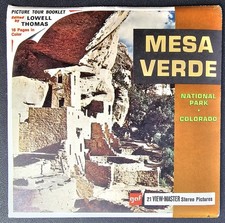 Mesa Verde View Master Packet A325 3 Reel Set Book National Park Colorado