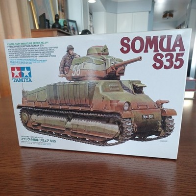 Tamiya 1/35 French Medium Tank SOMUA S35 Plastic Model Kit 35344