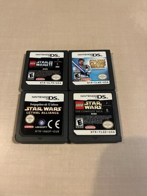 Nintendo DS/NDS Star Wars Game LOT (4) LEGO Saga/II/Lethal Alliance/Clone Wars