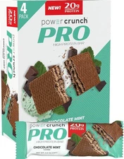 (Free Duty Tax) Power Crunch PRO Protein Wafer Bars, High Protein Snacks wit