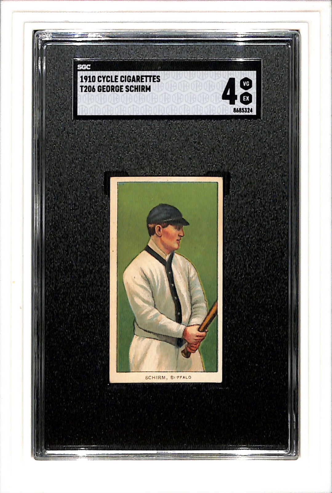 1910 Cycle T206 George Schirm SGC 4 SN 8685324