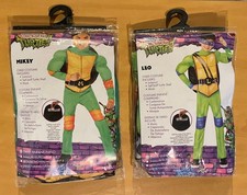Teenage Mutant Ninja Turtles Mikey  Leo Halloween Costume Boys Size Large 10-12