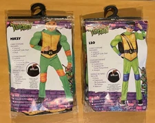Teenage Mutant Ninja Turtles Mikey & Leo Halloween Costume Boys Size Large 10-12