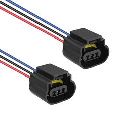 2PCS Female Headlight Connector for H13/9008 Bulb,Headlight Female Socket