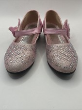 Pink Glitter Dress Girl Shoes Side Decorative...