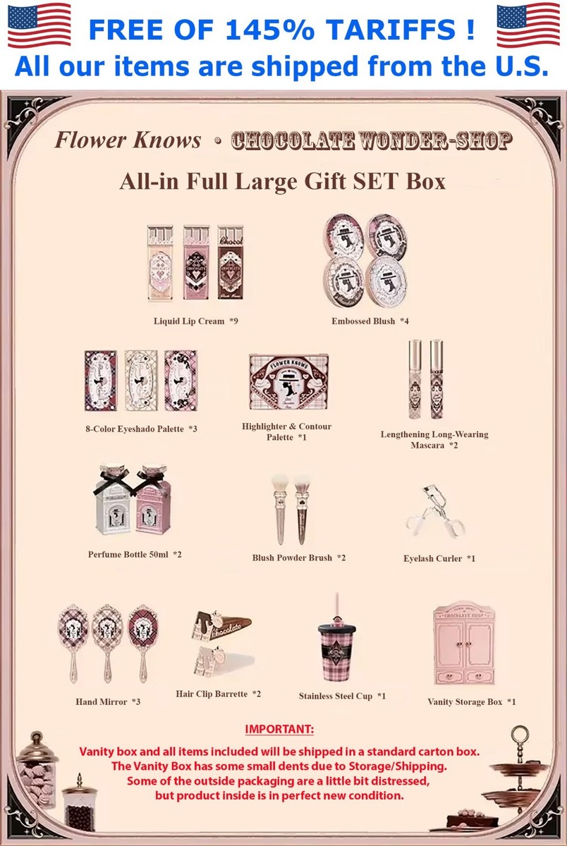 Flower Knows CHOCOLATE Wonder-Shop Series All-in Full Set Makeup