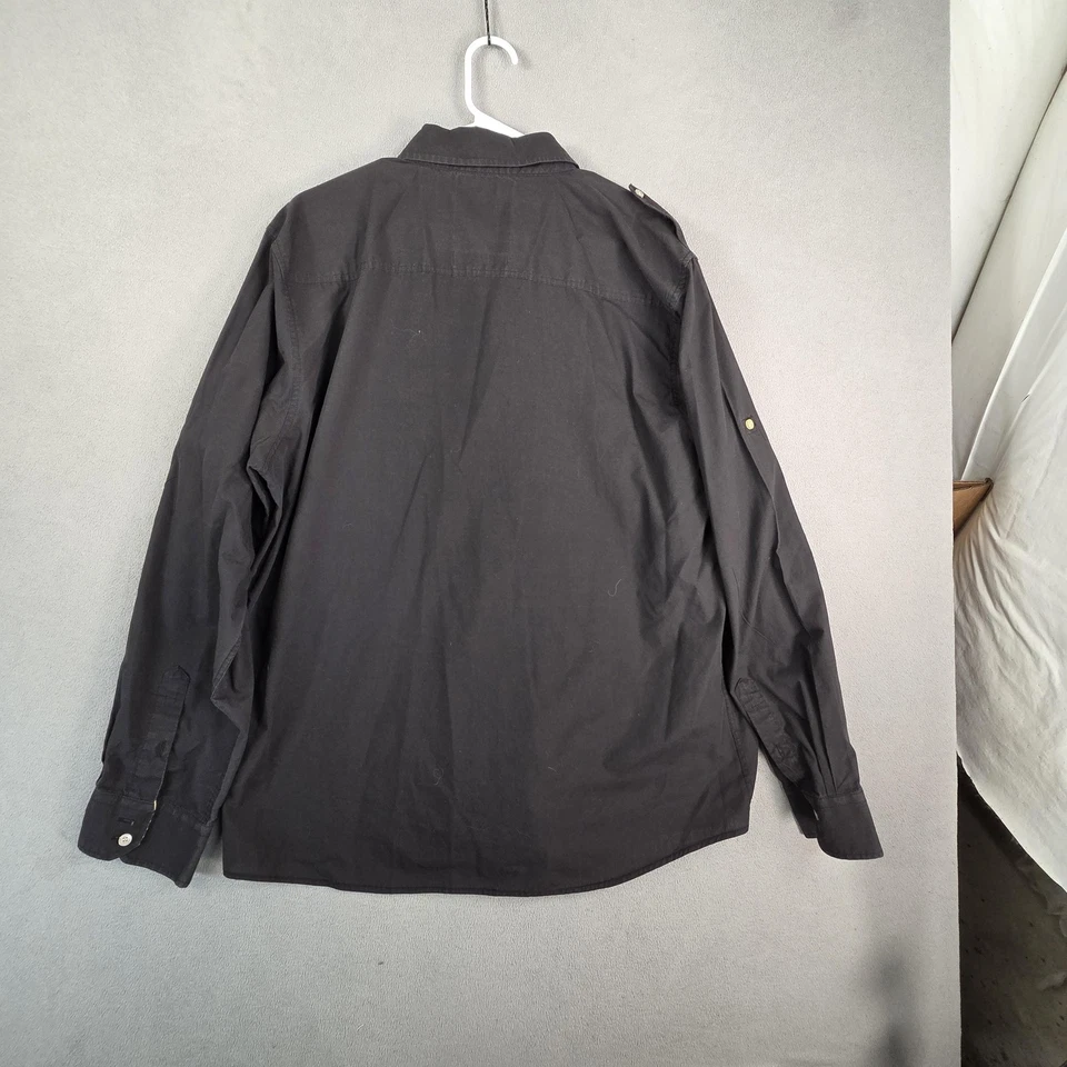 Sovereign Code Shirt Mens 2XL Black Tokyo Long Sleeve Button Front Casual Top - Image 2 of 4