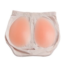 1 Set Beige Silicone Buttocks Cushion Durable Butt Lifter Panties for Women