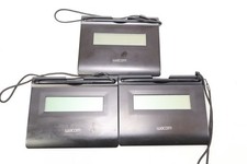 Lot of 3x Wacom STU-300 / 01 USB LCD Signature Tablet Pad with Stylus Pen