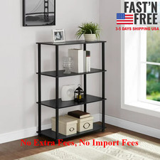 No-Tools 4-Shelf Bookcase - Oak
