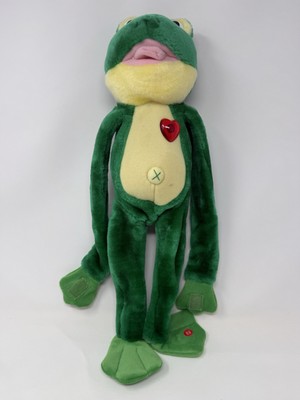 10682 Juggy Frog. 18'' long frog laughs, sings, & feet swing out. Very Rare