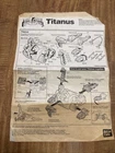 VTG 1993 Mighty Morphin Power Rangers Titanus Carrier Zord Instructions Only