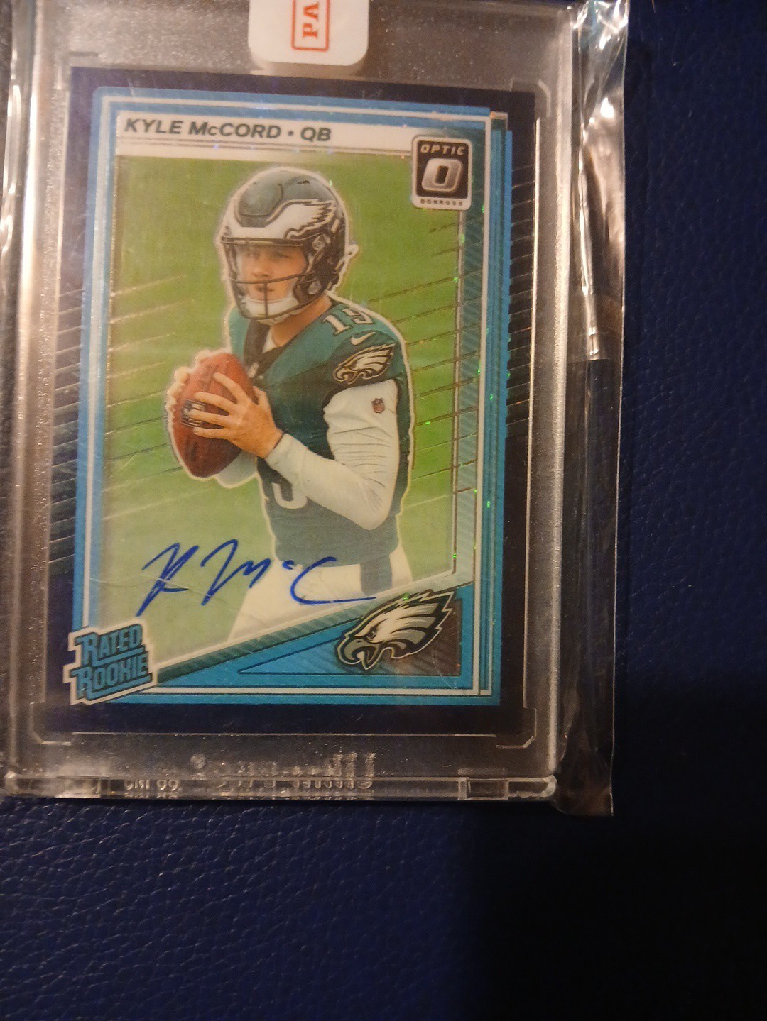 2025 optic kyle mccord purple stars auto prizm # out of 42