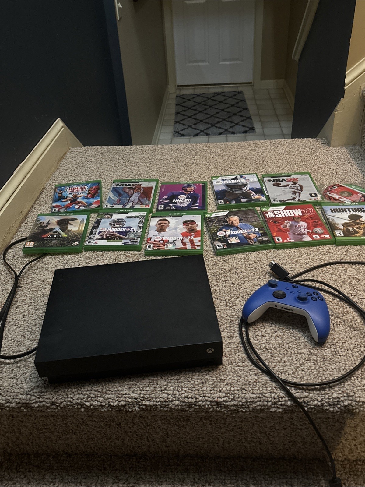 Microsoft Xbox One x Console Black 1TB Controller HDMI 12 Games Tested Works