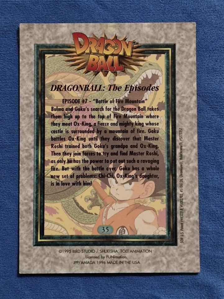 MP 35 The Episodes Dragon Ball Chromium JPP/Amada 1995 Bird Dragonball - Image 4 of 4