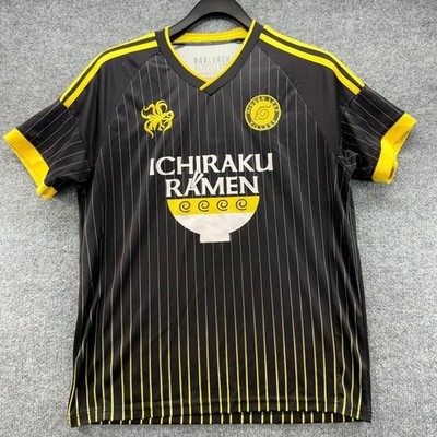 Boxlunch Naruto Shippuden Ichiraku Ramen Uzumaki 7 Black Yellow Jersey Mens M
