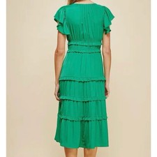 Pinch - Tea Length Tiered Ruffle Dress - Small