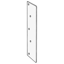 L23993 - KICKSTOP AT2 Large Anti-Thrust Plate - AT2 No Keyway Satin Silver