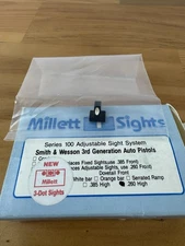 Millett Sight Series 100 Smith & Wesson 3rd Gen Pistol .260 High S&W New