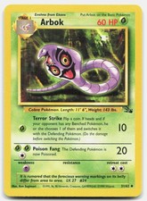 Fossil Arbok 31/62 Lightly Played Pokemon Unlimited UC Tcg Card