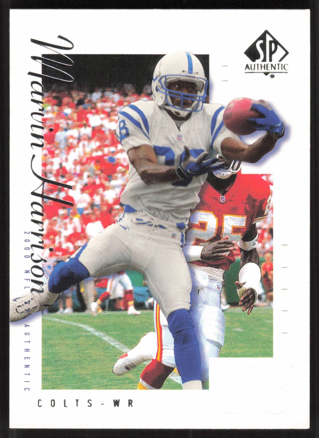 Marvin Harrison, 2000 SP Authentic, #37, Indianapolis Colts,