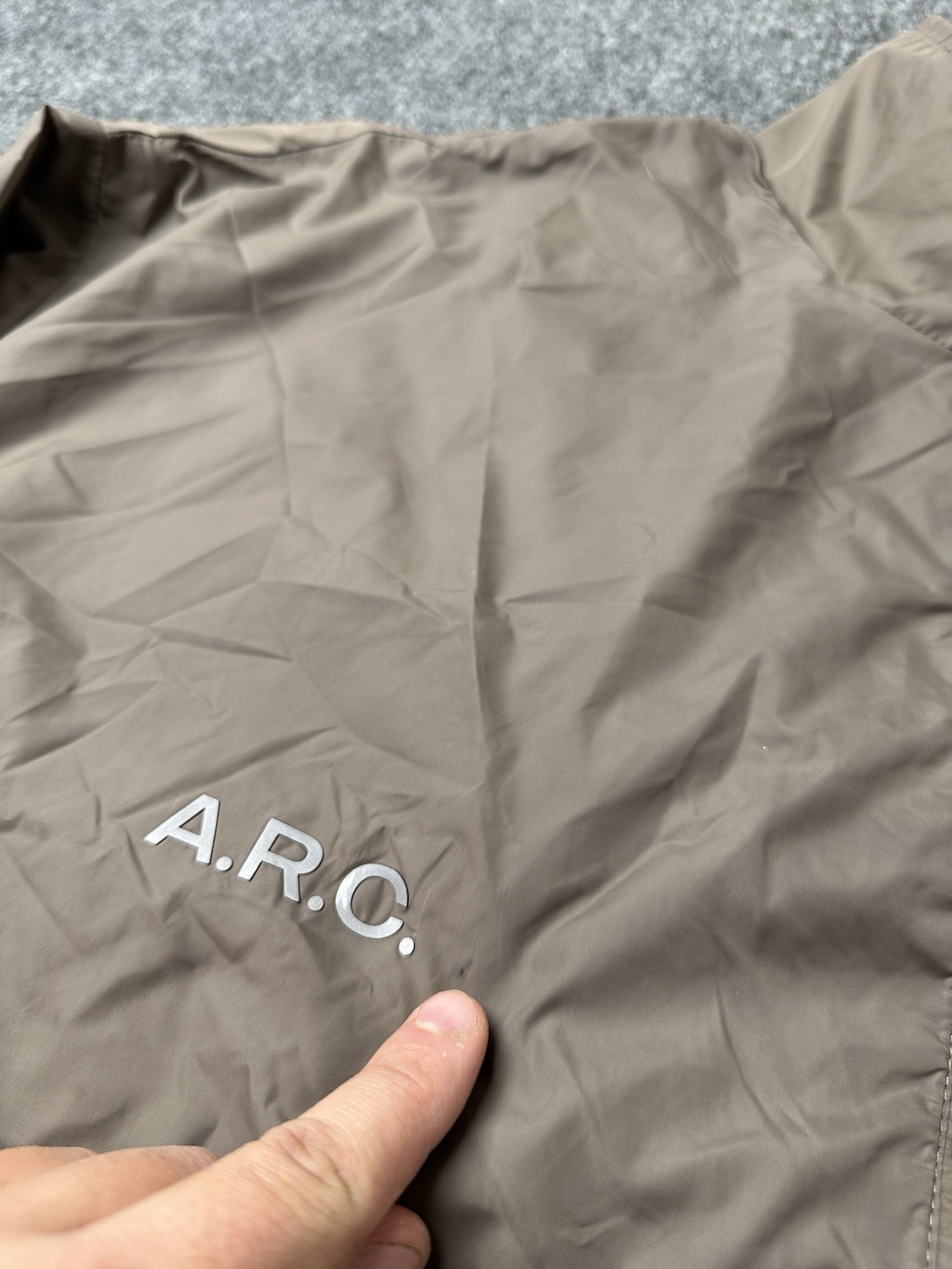 Mens ARC Performance Zip Jacket Brown Lightweight… - image 8