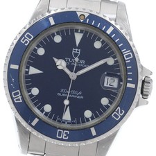 TUDOR Prince Oyster Date Submariner 75090 blue Dial Automatic Men
