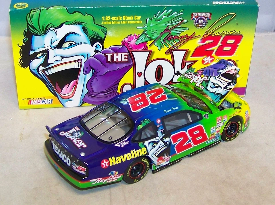 1:32 ACTION 1998 #28 TEXACO HAVOLINE JOKER BATMAN RYR FORD KENNY IRWIN MIB - Image 4 of 4