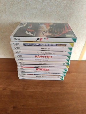 Wii Play (Wii) PEGI 3+ verschiedene Mario und Sonic, Happy Feet Madden uvm. 