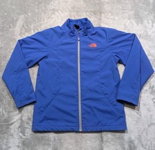 The North Face Jacket Boys Large 14/16 Blue Full Zip Fleece Lined Windbreaker