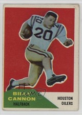 1960 Fleer Billy Cannon #66 12p5
