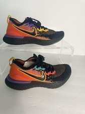 Size 7 -jjs - Nike Epic React Flyknit 2 Black Ember Glow CK0818-001