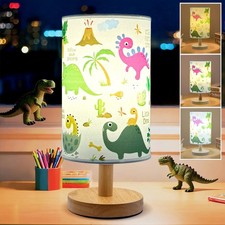 Dinosaur Lamp for Bedroom, Dinosaur Room Decor for Kids-3 Color Dimmable Read...