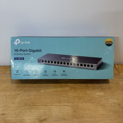 TP-Link TL-SG116 16-Port Desktop Gigabit Network Switch New
