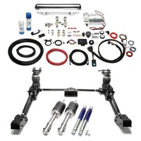 TA Technix HäRtev. Luftfahrwerk + Airmanagement Seat VW Caddy II 19L Chromtank