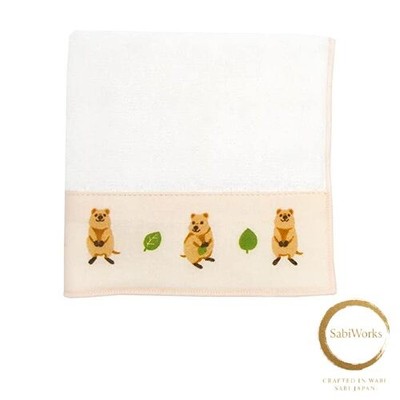 New Hamamonyo Tenugui Hand Towel Quokka Wallaby