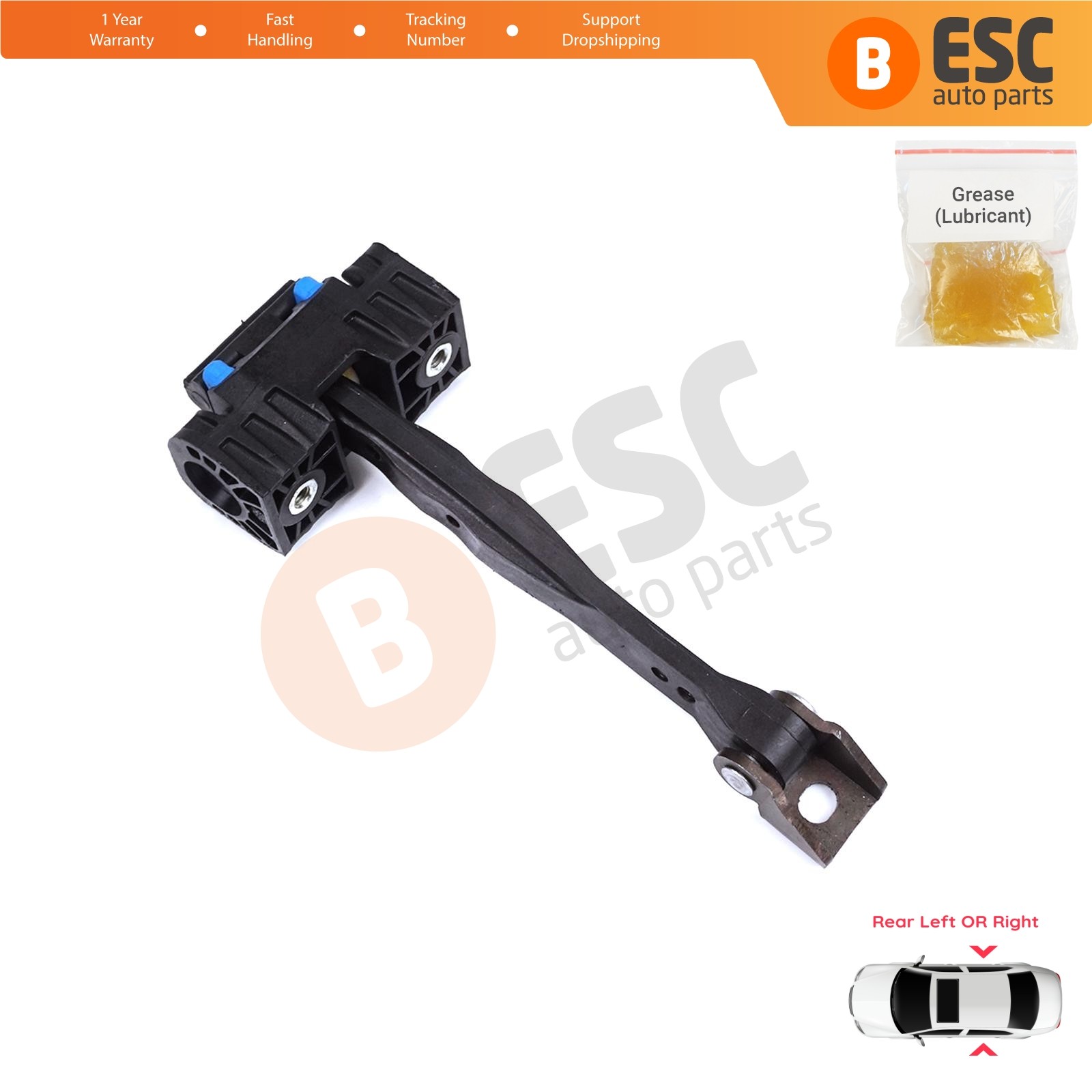 Rear Door Stop Assy Limiter for VW Tiguan MK2 2016-2024 Allspace Seat Tarraco
